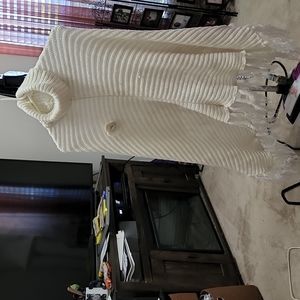 Womens turtle neck sweater puncho